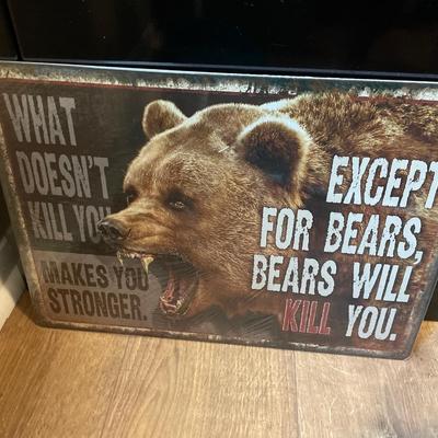RIVERS EDGE SIGN 12"x17" "WHAT DOESN'T KILL YOU"