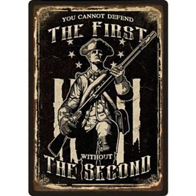 RIVERS EDGE EMBOSSED SIGN 12"X17" "FIRST AMMENDMENT"