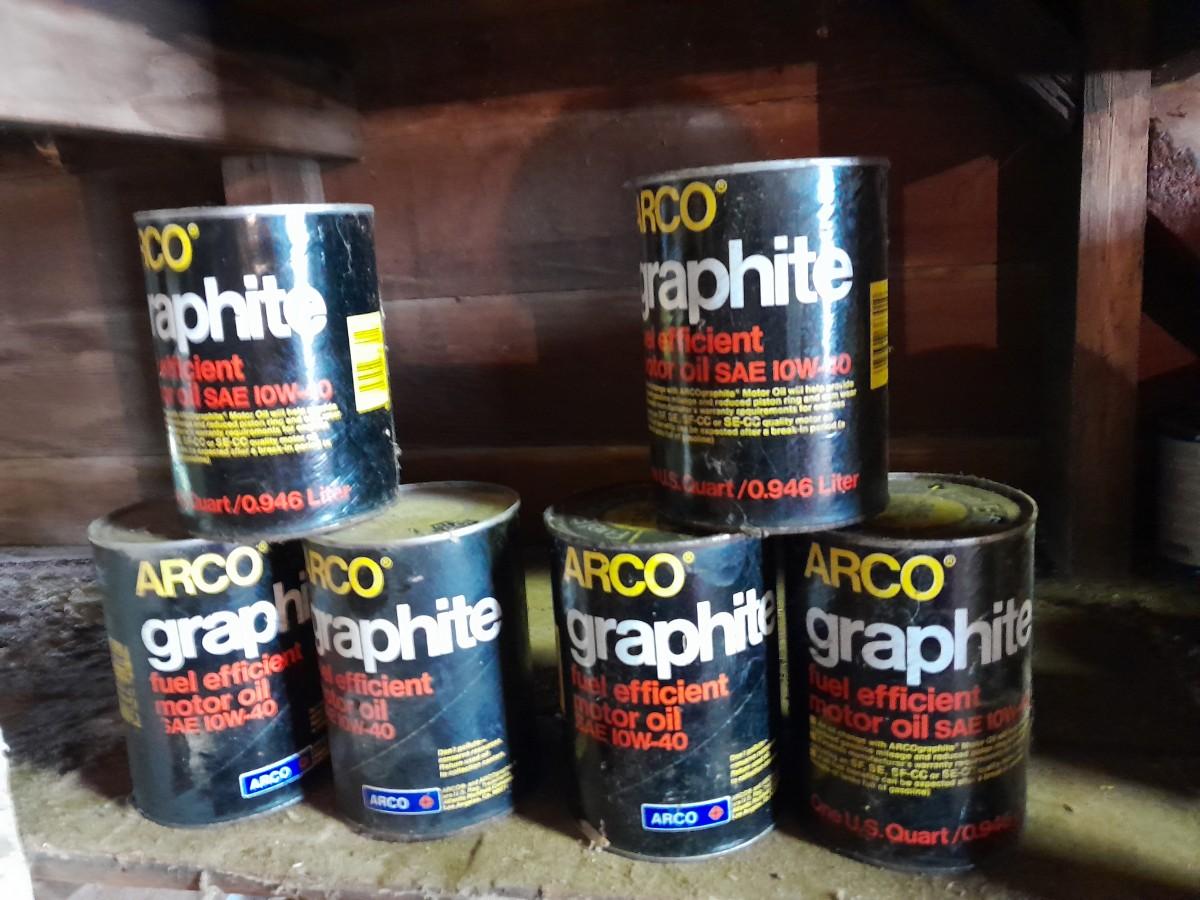 LOT 635 ARCO GRAPHITE FUEL EFFICIENT MOTOR OIL 10W40 (OSS