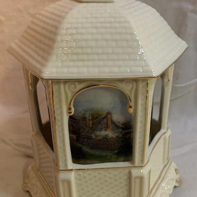 Thomas Kincade â€œMake a Wish Cottage" Gazebo -  8 1/4"H x 6 1/4" in diameter approx
