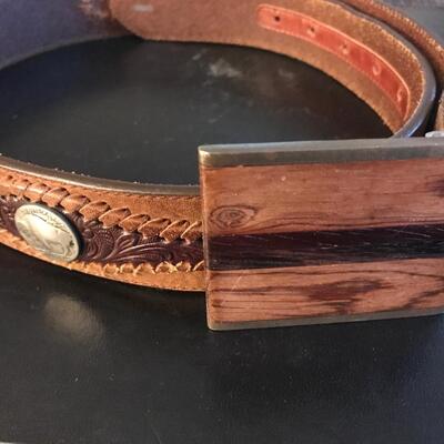 TONY LAMA BELT AND BUCKLE