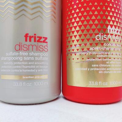 REDKEN FRIZZ DISMISS SHAMPOO AND CONDITIONER
