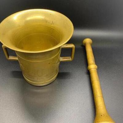 9 Vintage Brass Items