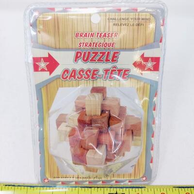 FUN BRAIN TEASER WOOD PUZZLE