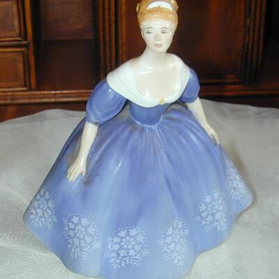 Vintage Royal Doulton Nina Figurine - Blue Dress