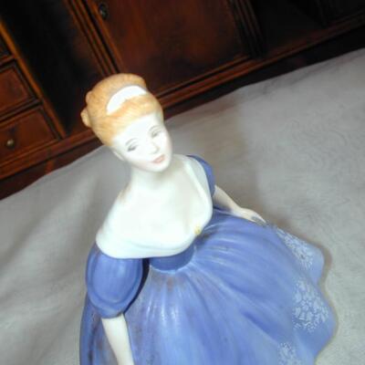 Vintage Royal Doulton Nina Figurine - Blue Dress