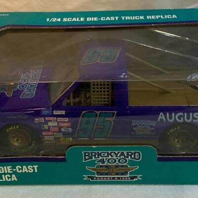 Collectors Die-Cast Vehicle 1995 Brickyard 400 NASCAR Chevy Truck 9â€ long approx