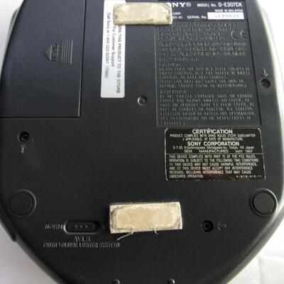 Sony Discman ESP Car Ready, D-E307CK, No Power Cord, With Basic Pouch