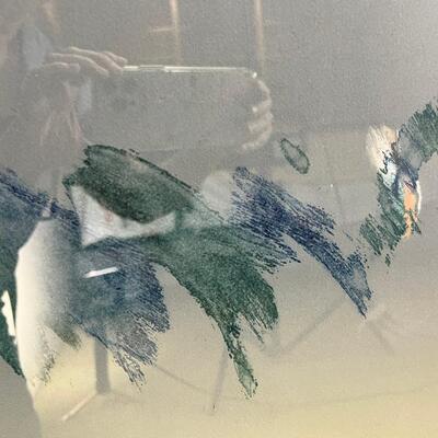 Large print signed and numbered abstract Horses