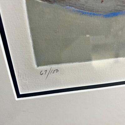 Large print signed and numbered abstract Horses