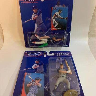 2 Starting Lineups - Nomar Garciaparra 1998 Edition & Darin ERSTAD / Anaheim Angels 1998 4.5â€ tall each approx