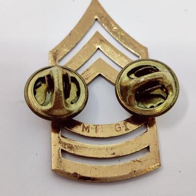 VINTAGE ARMY MILITARY CHEVRON PINS AND UNIFORM EMBELLISHMENTS