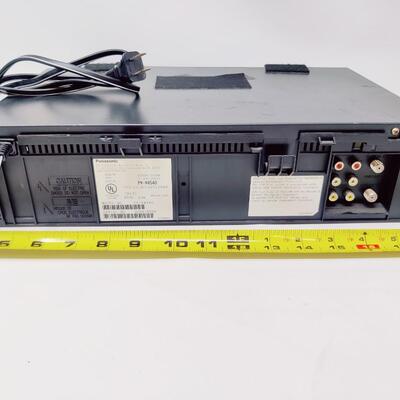 PANASONIC VCR PLUS+ SILVER AND REMOTE