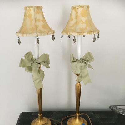 Pair of Candle Stick lamps