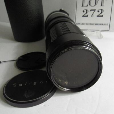 Nice Older Soligor Lense In Leather Case