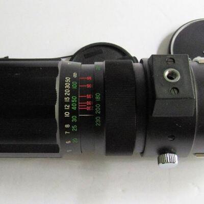 Nice Older Soligor Lense In Leather Case