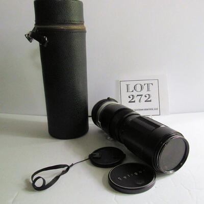 Nice Older Soligor Lense In Leather Case