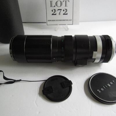 Nice Older Soligor Lense In Leather Case