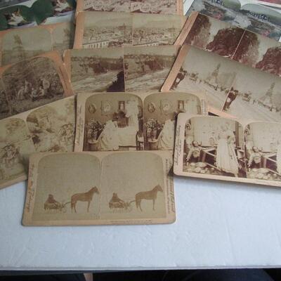 Lot of 15 Old Stereoviewer View Cards