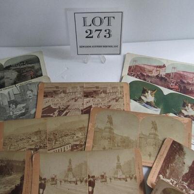 Lot of 15 Old Stereoviewer View Cards