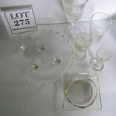 Lot of Clear Glassware, Coca Cola Glass