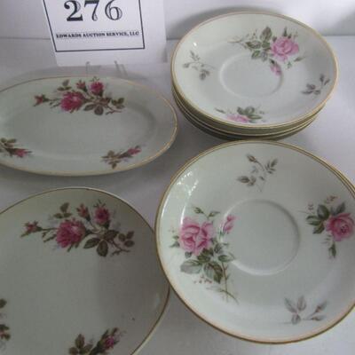 Noritake Rose Saucers and Japan Small Dishes