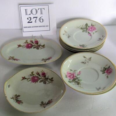 Noritake Rose Saucers and Japan Small Dishes