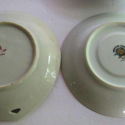Noritake Rose Saucers and Japan Small Dishes