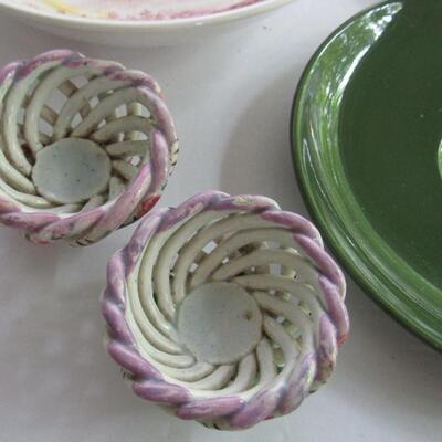Lot of Misc China Dishes, 2 Small Votive Cups/Spain