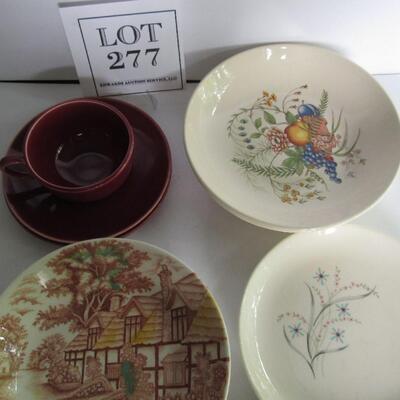 Lot of Misc China Dishes, 2 Small Votive Cups/Spain