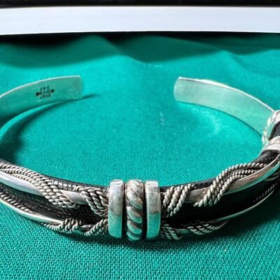 Native Artisans Hallmarked Sterling and Onyx Jewelry