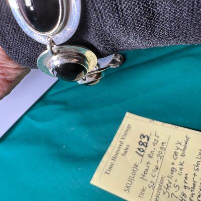 Native Artisans Hallmarked Sterling and Onyx Jewelry