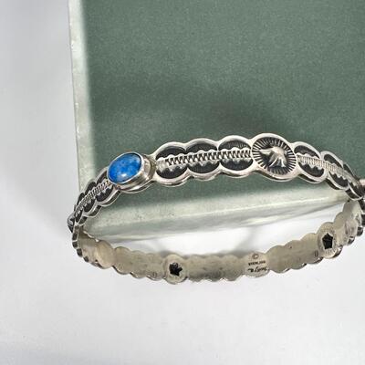 Navajo Artist D. Leon SS and Turqouise Bangle