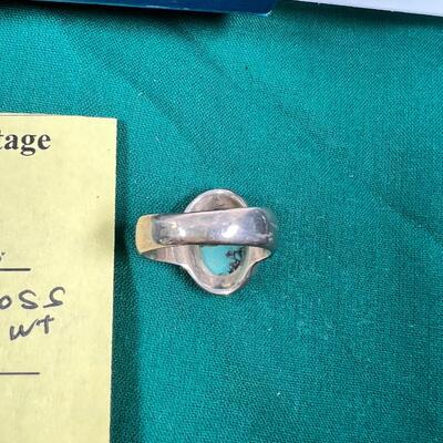 Sterling bracelet and ring Native American hallamrk