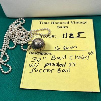 30" Ball Chain SS With cast  SS Soccer Ball