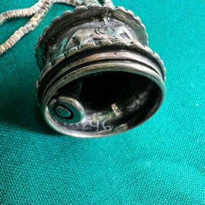 28"  SS Box Chain cast horse Bell