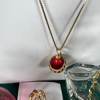 GP Costume Jewelry and vintage empty perfume bottles