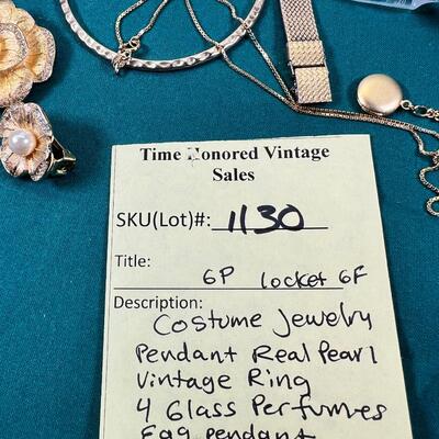 GP Costume Jewelry and vintage empty perfume bottles