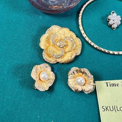 GP Costume Jewelry and vintage empty perfume bottles