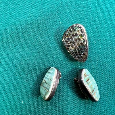 6 Pr ( 5 SS)  1950s-70s Vintage Clip on pais, 5 Sterling Singles