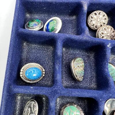 6 Pr ( 5 SS)  1950s-70s Vintage Clip on pais, 5 Sterling Singles