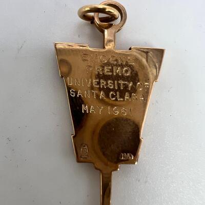 Greek  Pendant 10 K gold and  Masonic Diamond Pin