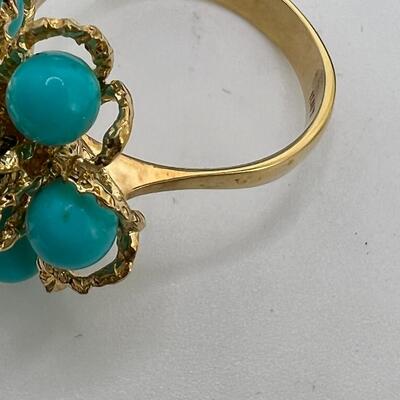 Persian Turqouise 18K gold ring