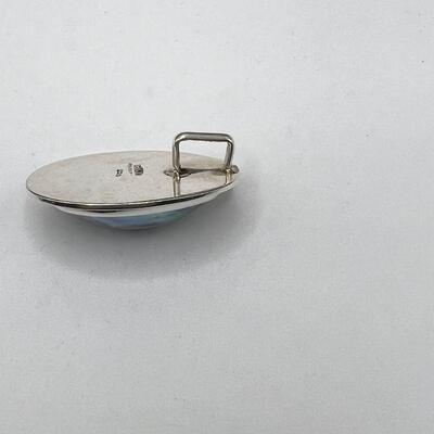 Sterling hallmarked  Mabe Pearl set by Gunn Tigerie of Beverley Hills