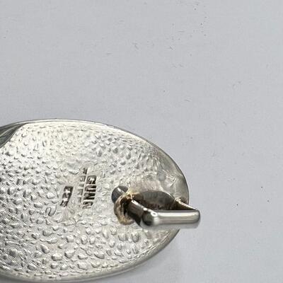 Sterling hallmarked  Mabe Pearl set by Gunn Tigerie of Beverley Hills