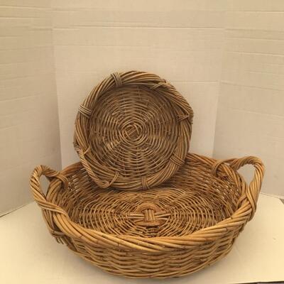 5359 Two Large Round Baskets
