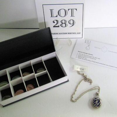 Changable Necklace With Extra Glass? Inserts in Original Box