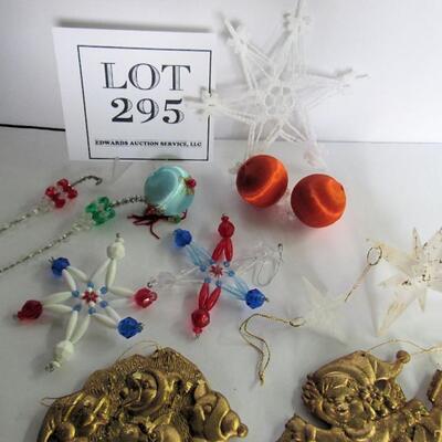Lot of Older Plastic Christmas Ornaments