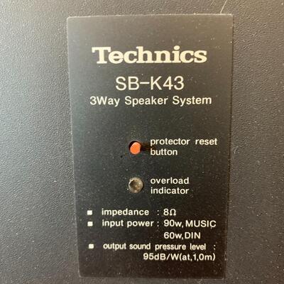 Technics Model SB-K43 Speakers