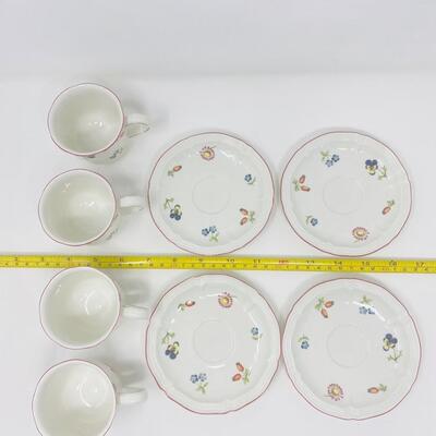 BEAUTIFUL VILLEROY & BOCH - PETITE FLEUR - CUP AND SAUCER SETS
